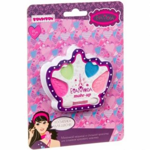 Набор детской декоративной косметики. Корона с тенями для век