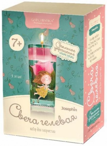 Свеча гелевая с цветами "Я летаю!" (294007)